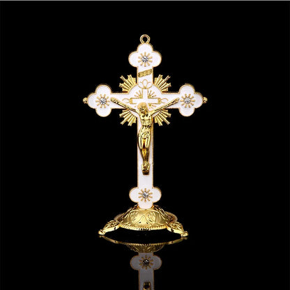 Catholic Crucifix w/ Stand