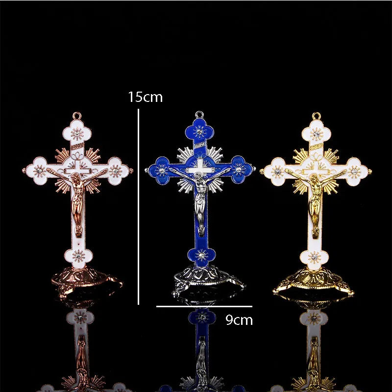 Catholic Crucifix w/ Stand