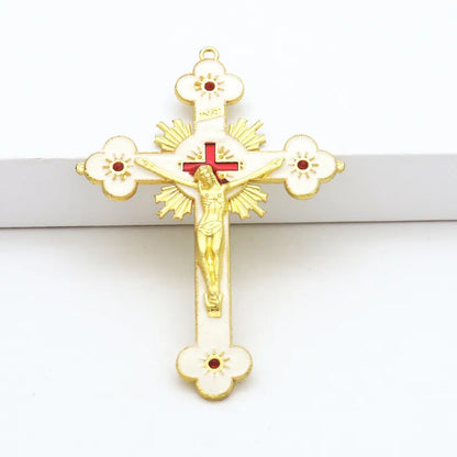 Gold Catholic Wall Hanging Crucifix