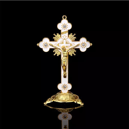 Catholic Crucifix w/ Stand