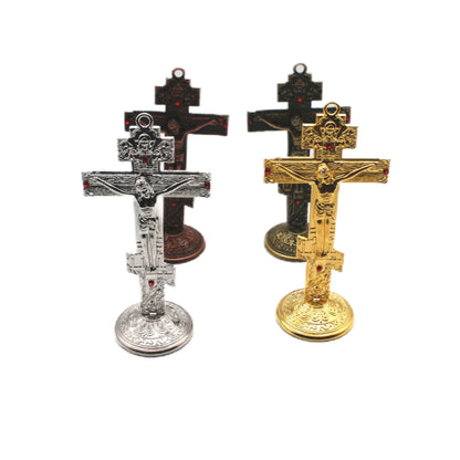 Orthodox Cross w/stand Home Decoration