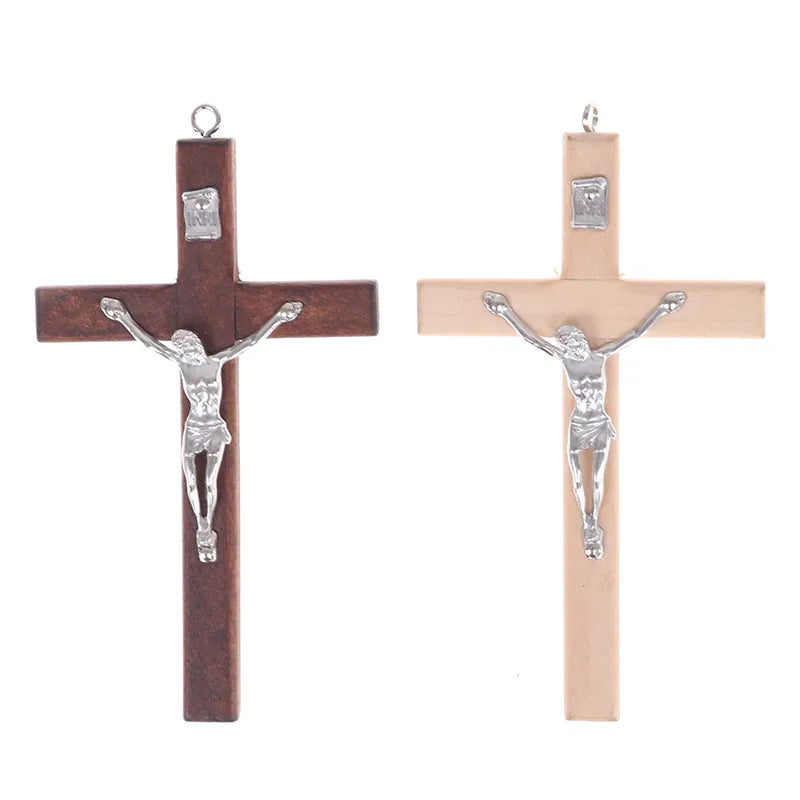 Wooden Christian Cross/Crucifix for Wall Hanging