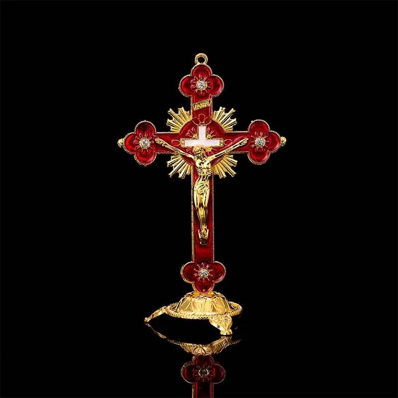 Catholic Crucifix w/ Stand